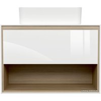  Cersanit Тумба под умывальник со столешницей Louna 80 SZ-LOU80-BL/WH