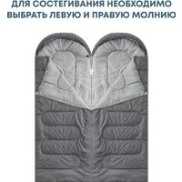 Спальный мешок RSP Outdoors Sleep 450 L RipStop 2024 (серый, 220x75см, молния слева)