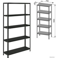 Стеллаж Brabix Ms Kd-185/40/70-5 291268