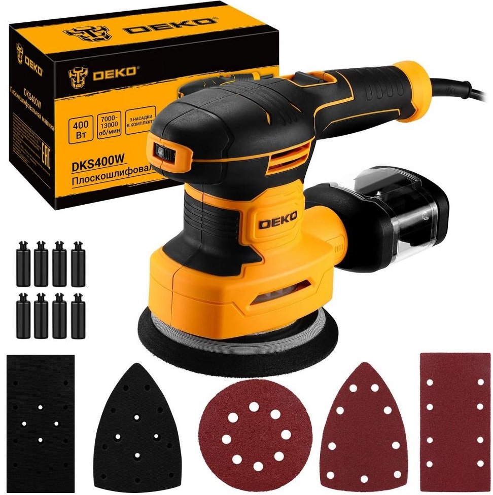 

Эксцентриковая шлифмашина Deko DKS400W 085-1058