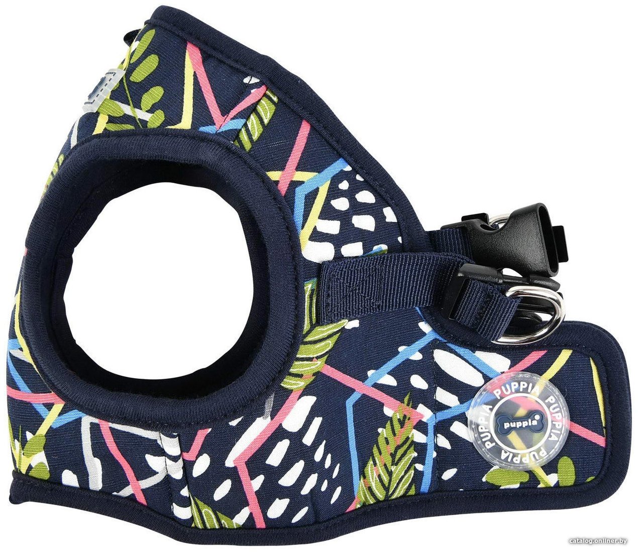Шлея Puppia Botanical PAUA-HB1823-NY-L (синий)