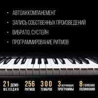 Синтезатор Tesler KB-6120 (черный)