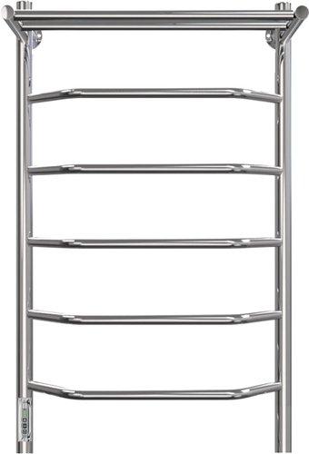 Полотенцесушитель Granula Трапеция 50x80 5 перекладин D32 с полкой (терморегулятор с таймером слева)