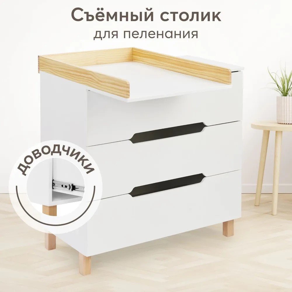 

Детский комод Happy Baby Fioki V2 91037 (white)