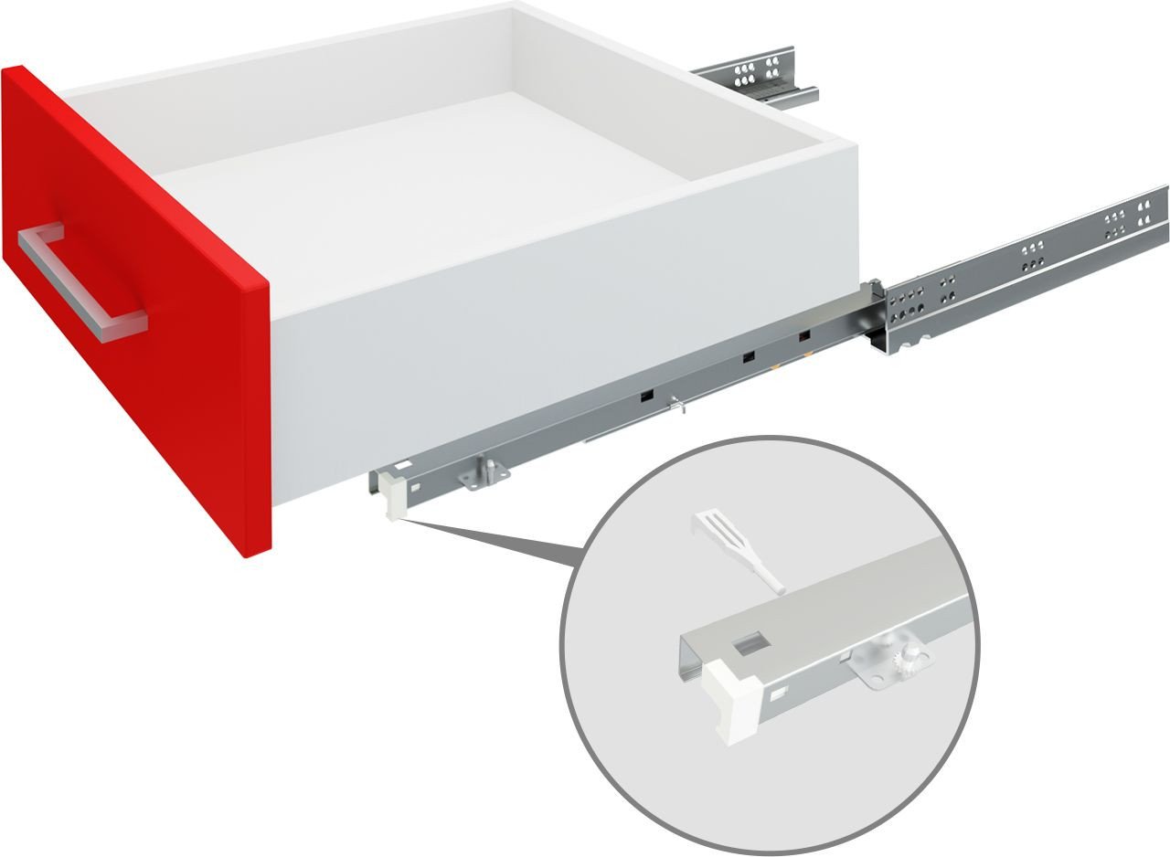

Направляющие скрытого монтажа Boyard B-Slide DB8883Zn/350