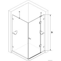 Душевой уголок RGW HO-44 01064492-11 90x120 (хром/прозрачное стекло)