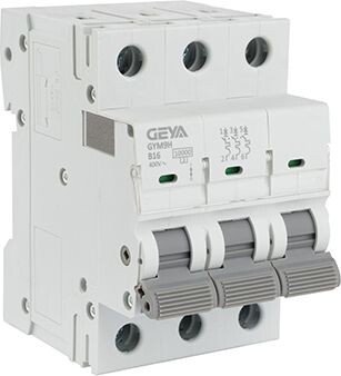 

Выключатель автоматический GEYA GYM9H-3P-16B 3P 16A B 10kA 3M GYM9H3P16B