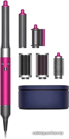 Фен-стайлер Dyson Airwrap Complete Long HS05 (с переходником на евровилку, фуксия/яркий никель)