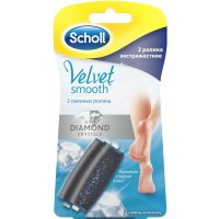 Насадка-пилинг Scholl Velvet Smooth экстражесткие насадки с бриллиант. крошкой (2 шт)