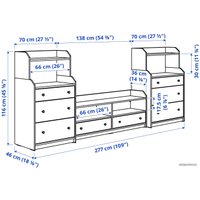 Стенка Ikea Хауга 493.887.21