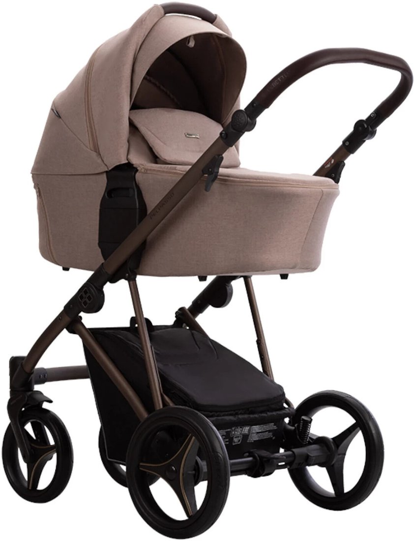 

Универсальная коляска BEBETTO Pelpasso (3 в 1, 02 choco/бежевый)