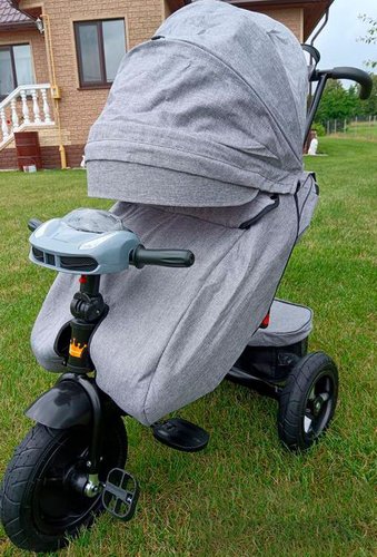 Детский велосипед Kinder Trike Comfort 3 в 1 (серый)