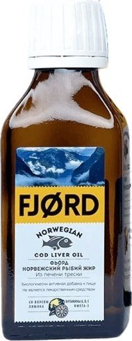 БАД Fjord Норвежский рыбий жир из печени трески со вкусом лимона (200мл)