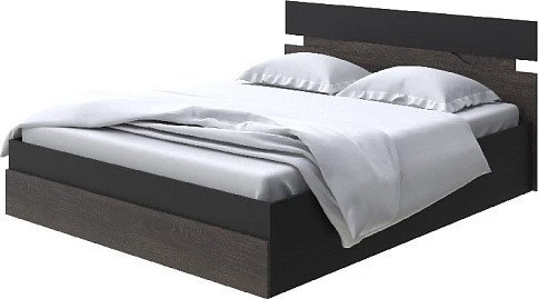 Кровать PROxSON Milton с ПМ 120x200 (черный/дуб кантербери)