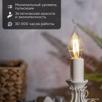 Светодиодная лампочка Rexant Свеча на ветру CN37 7.5Вт E14 600Лм 2700K теплый свет 604-101