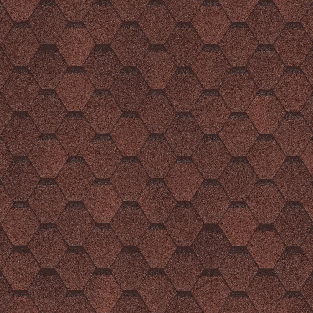 

Битумная черепица Shinglas Самба (рубин)