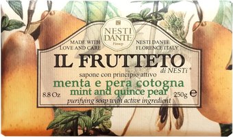 Nesti Dante Мыло твердое Mint & Quince Pear 250 г
