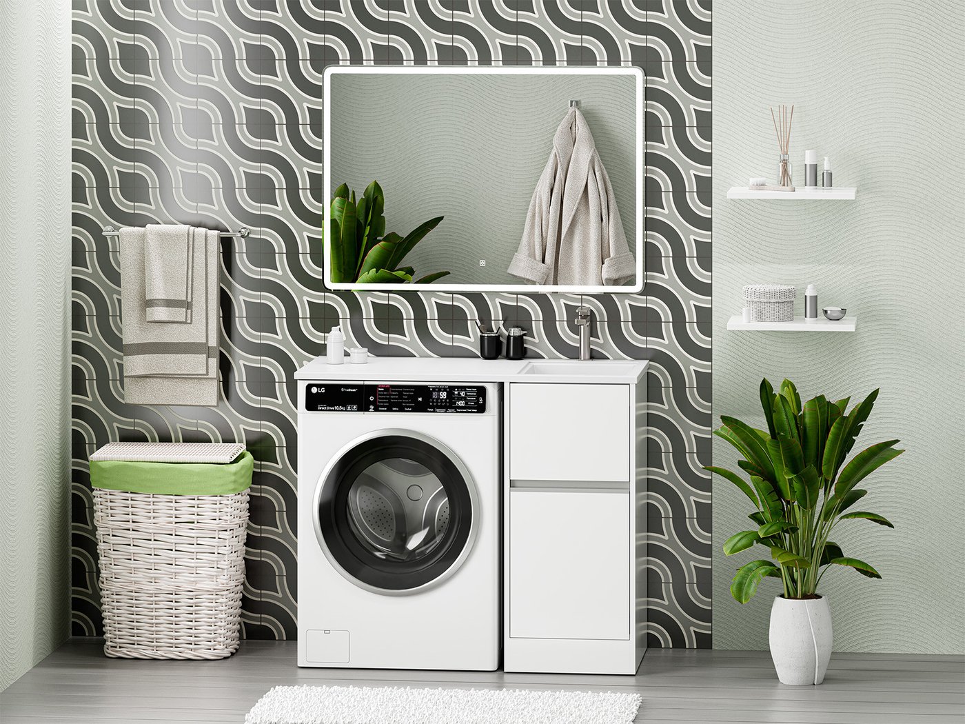 

Misty Тумба с умывальником Ингрид 40 П-Инг01040-012Я+5213100