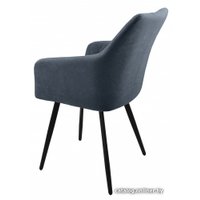 Стул Гальваник Диаманте Лофт (эмаль черный муар/Catania Steel)