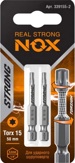 

Набор бит Nox Strong 339155-2.21.2 (4x2 шт)