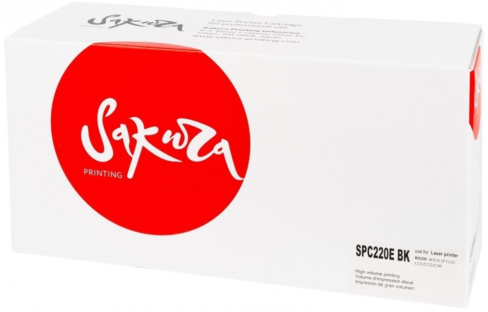 

Картридж Sakura Printing SPC220EBK (аналог Ricoh SASPC220EBK)