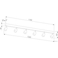 Припотолочная люстра TK Lighting Top 1026