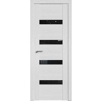 Межкомнатная дверь ProfilDoors 2.81XN R 80x200 (монблан, стекло дождь черный)