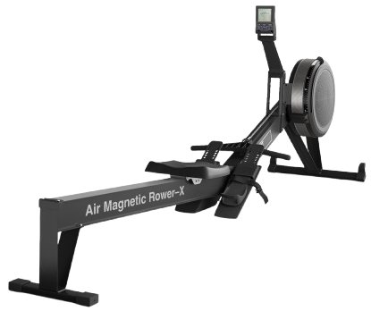Гребной тренажер Unixfit Air Magnetic Rower-X Black