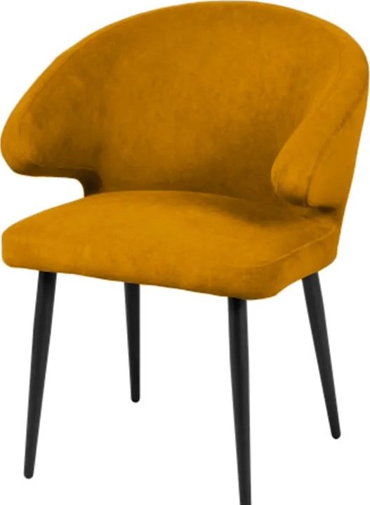 

Стул с подлокотниками СоюзРегионПоставка Томас (Муар черный/Велюр Velluto 08/Горчичный) СРП-067
