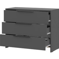 Комод NN мебель МС Камелия 1 К 3 ящика (графит серый)
