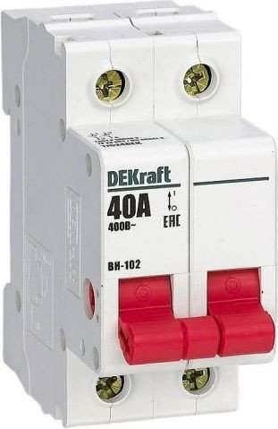 

Выключатель нагрузки DEKraft 17002DEK 1Р 32А ВН-102