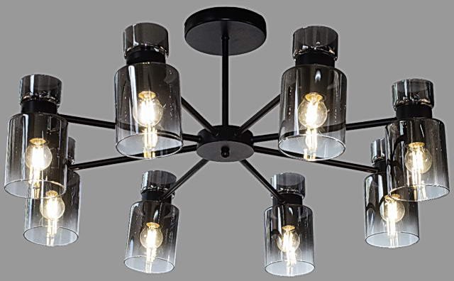 

Люстра средней высоты Aitin Pro НПБ 02-8x40-105 07470/8 (черный)