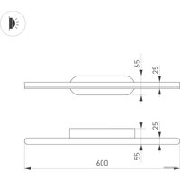 Бра Arlight SP-TENERO-S600x45-13W 037466