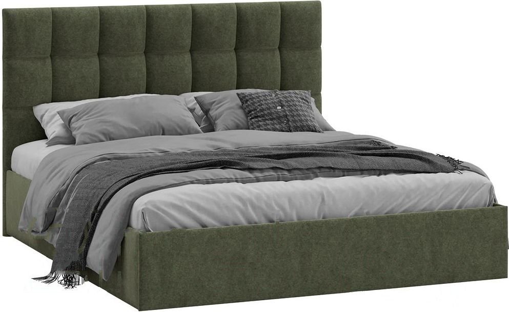 

Кровать Трия Эмбер универсальный тип 1 с ПМ и заглушиной 160x200 (Jercy Deep Green)