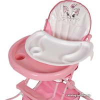 Высокий стульчик Polini Kids Disney Baby 252 (кошка Мари, розовый)