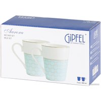 Набор кружек Gipfel Aurora 42868 (2 шт, белый/голубой)