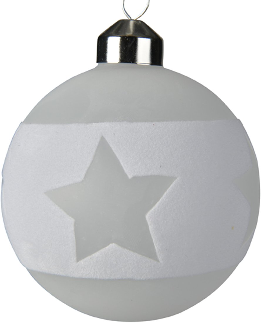 

Елочная игрушка Albero Di Natale Звезда 8 см 061741-3 (белый)