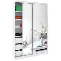 Шкаф-купе Кортекс-мебель Сенатор ШК10-45 Классика зеркало (белый)