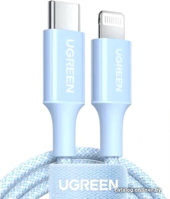 Кабель Ugreen US532 90448 USB Type-C - Lightning (1 м, голубой)