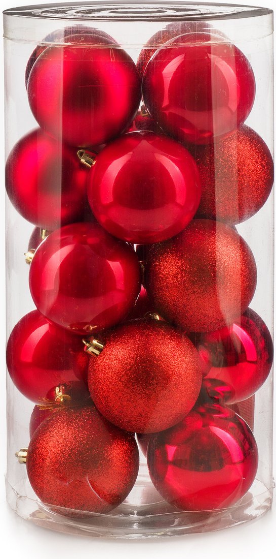 

Елочная игрушка Ausini VT25-04007-3 (красный, 20 шт)