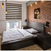 Шторы день-ночь Delfa СРШ 01МД DN-4310 120x160 (венге, рисунок натур)