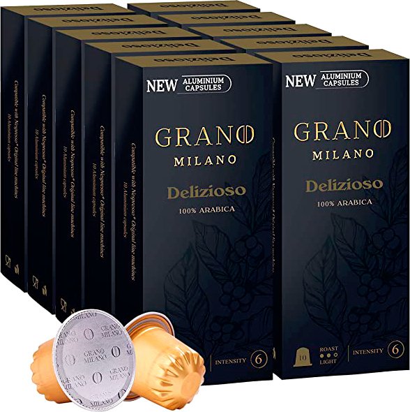 

Кофе в капсулах Grano Milano Delizioso 100 шт