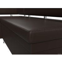 Угловой диван Лига диванов Стайл левый 114528L (экокожа коричневый)