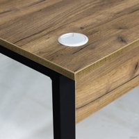 Геймерский стол Millwood Лофт Гонконг ДТ-3 130x70x75 (дуб табачный Craft/черный)