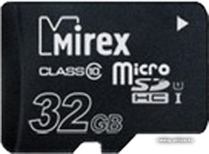 Карта памяти Mirex microSDHC UHS-I (Class 10) 32GB [13612-MCSUHS32]
