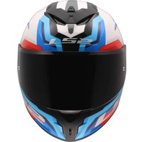 Мотошлем LS2 FF820 Rapid III Hyper (S, белый/синий/красный)
