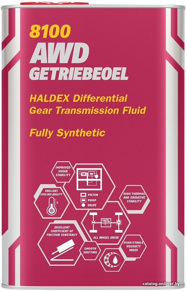Трансмиссионное масло Mannol AWD Getriebeoel 8100 MN8100-085ME 0.85л