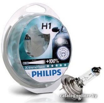 Галогенная лампа Philips H1 X-Treme Vision 2шт