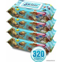 Влажные салфетки Skippy Aqua с клапаном (4x80 шт)