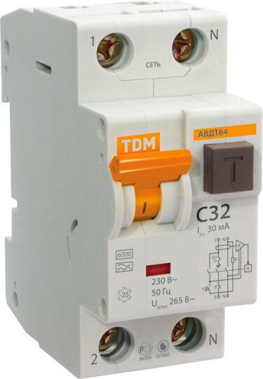 

Дифференциальный автомат TDM Electric SQ0205-0004